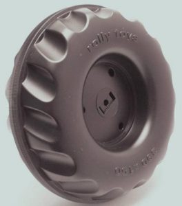 Rollytoys Achterwiel 390/150 oud type inclusief rubber slijtvlak en bevestigingsmateriaal