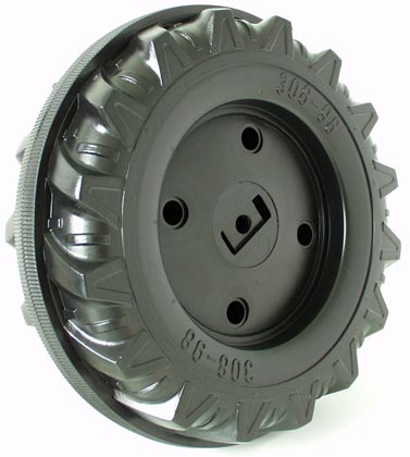 Rollytoys Wiel 308/98 inclusief rubber slijtvlak en bevestigingsmateriaal