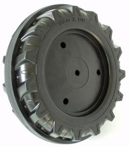Rollytoys Wiel 260/80 inclusief rubber slijtvlak en bevestigingsmateriaal