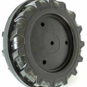 Rollytoys Wiel 260/80 inclusief rubber slijtvlak en bevestigingsmateriaal